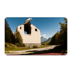  Us Ventag Eagles Travel Poster Graphic Style Redbleuwhite  Magnet (rectangular) by steakspro94