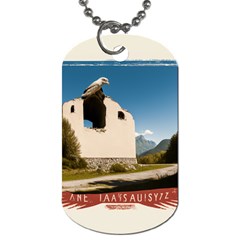  Us Ventag Eagles Travel Poster Graphic Style Redbleuwhite  Dog Tag (two Sides)