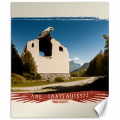  Us Ventag Eagles Travel Poster Graphic Style Redbleuwhite  Canvas 20  X 24 