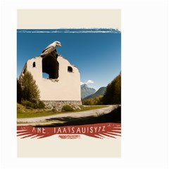  Us Ventag Eagles Travel Poster Graphic Style Redbleuwhite  Large Garden Flag (two Sides)