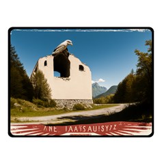  Us Ventag Eagles Travel Poster Graphic Style Redbleuwhite  Fleece Blanket (small) by steakspro94