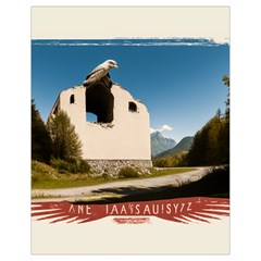  Us Ventag Eagles Travel Poster Graphic Style Redbleuwhite  Drawstring Bag (small) by steakspro94