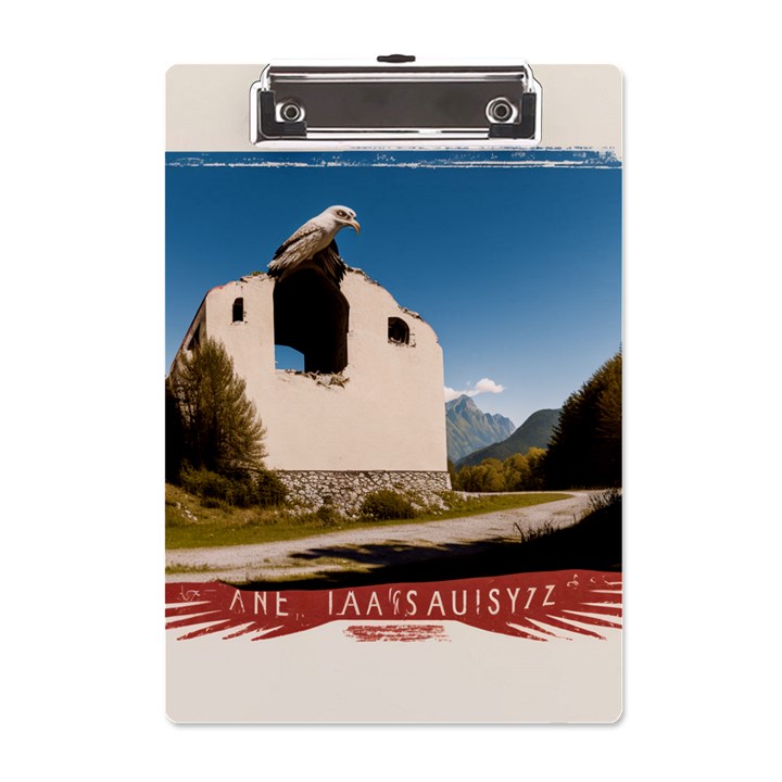  Us ventag eagles Travel Poster Graphic Style Redbleuwhite  A5 Acrylic Clipboard