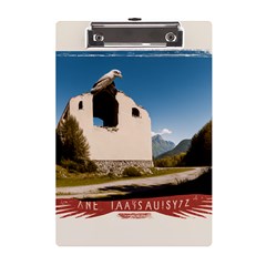  Us Ventag Eagles Travel Poster Graphic Style Redbleuwhite  A5 Acrylic Clipboard by steakspro94