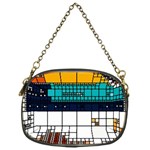 Abstract Statistics Rectangles Classification Chain Purse (One Side) Front