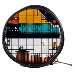 Abstract Statistics Rectangles Classification Mini Makeup Bag by Pakemis