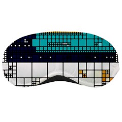 Abstract Statistics Rectangles Classification Sleeping Mask by Pakemis