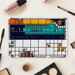 Abstract Statistics Rectangles Classification Cosmetic Bag (large) by Pakemis