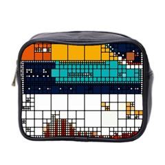 Abstract Statistics Rectangles Classification Mini Toiletries Bag (two Sides) by Pakemis