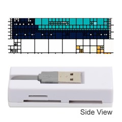 Abstract Statistics Rectangles Classification Memory Card Reader (stick) by Pakemis