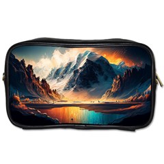 Abstract Color Colorful Mountain Ocean Sea Toiletries Bag (one Side) by Pakemis