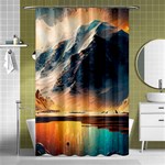 Abstract Color Colorful Mountain Ocean Sea Shower Curtain 48  x 72  (Small)  Curtain(48  X 72 ) - 42.18 x64.8  Curtain(48  X 72 )