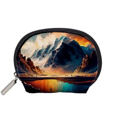 Abstract Color Colorful Mountain Ocean Sea Accessory Pouch (small)