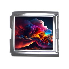 Ocean Sea Wave Clouds Mountain Colorful Sky Art Mega Link Italian Charm (18mm)