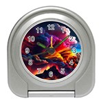 Ocean Sea Wave Clouds Mountain Colorful Sky Art Travel Alarm Clock Front