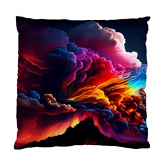 Ocean Sea Wave Clouds Mountain Colorful Sky Art Standard Cushion Case (one Side) by Pakemis