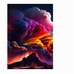 Ocean Sea Wave Clouds Mountain Colorful Sky Art Large Garden Flag (two Sides) by Pakemis