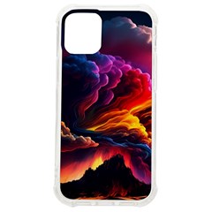 Ocean Sea Wave Clouds Mountain Colorful Sky Art Iphone 12 Mini Tpu Uv Print Case	