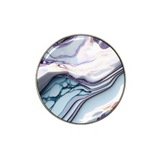 Marble Abstract White Pink Dark Art Hat Clip Ball Marker (4 Pack) by Pakemis