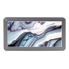 Marble Abstract White Pink Dark Art Memory Card Reader (mini) by Pakemis