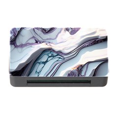 Marble Abstract White Pink Dark Art Memory Card Reader With Cf by Pakemis