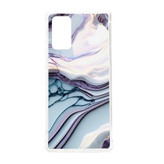 Marble Abstract White Pink Dark Art Samsung Galaxy Note 20 Tpu Uv Case