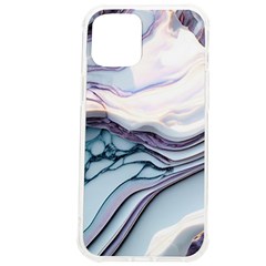 Marble Abstract White Pink Dark Art Iphone 12 Pro Max Tpu Uv Print Case by Pakemis