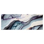 Marble Abstract White Pink Dark Art Banner and Sign 8  x 3  Front