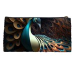 Peacock Bird Feathers Colorful Texture Abstract Pencil Case Back