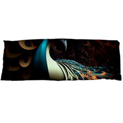 Peacock Bird Feathers Colorful Texture Abstract Body Pillow Case Dakimakura (two Sides) by Pakemis