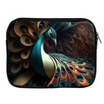 Peacock Bird Feathers Colorful Texture Abstract Apple iPad 2/3/4 Zipper Cases Front