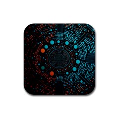 Big Data Abstract Abstract Background Rubber Coaster (square) by Pakemis