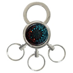 Big Data Abstract Abstract Background 3-ring Key Chain by Pakemis