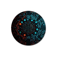 Big Data Abstract Abstract Background Magnet 3  (round) by Pakemis