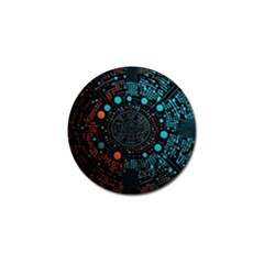 Big Data Abstract Abstract Background Golf Ball Marker (10 Pack) by Pakemis