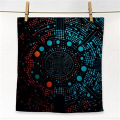 Big Data Abstract Abstract Background Face Towel by Pakemis