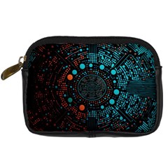 Big Data Abstract Abstract Background Digital Camera Leather Case by Pakemis