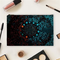 Big Data Abstract Abstract Background Cosmetic Bag (large) by Pakemis