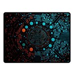 Big Data Abstract Abstract Background One Side Fleece Blanket (Small) 50 x40  Blanket Front