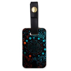 Big Data Abstract Abstract Background Luggage Tag (one Side) by Pakemis