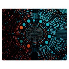 Big Data Abstract Abstract Background Premium Plush Fleece Blanket (medium) by Pakemis