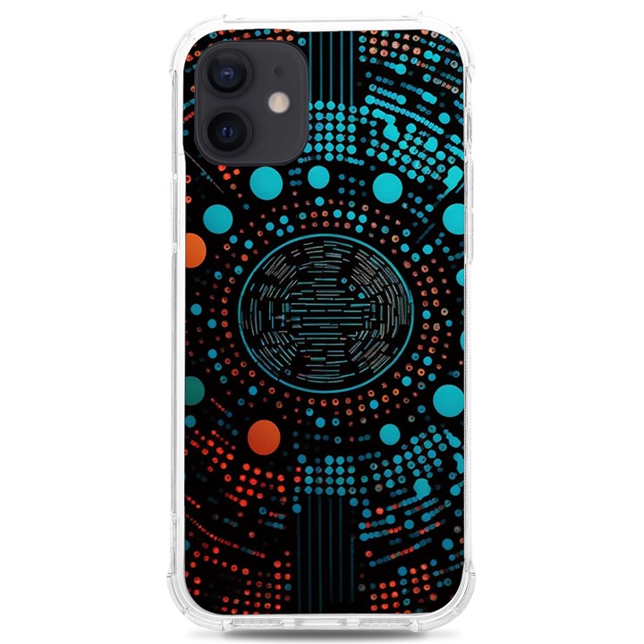 Big Data Abstract Abstract Background iPhone 12/12 Pro TPU UV Print Case