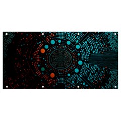 Big Data Abstract Abstract Background Banner And Sign 8  X 4 