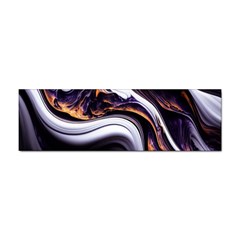 Marble Abstract Water Gold Dark Pink Purple Art Sticker (bumper) by Pakemis