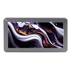 Marble Abstract Water Gold Dark Pink Purple Art Memory Card Reader (Mini)