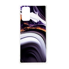 Marble Abstract Water Gold Dark Pink Purple Art Samsung Galaxy Note 20 Tpu Uv Case