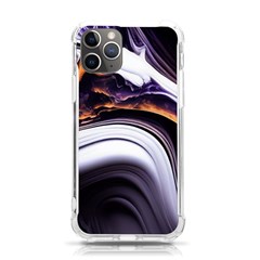 Marble Abstract Water Gold Dark Pink Purple Art Iphone 11 Pro 5 8 Inch Tpu Uv Print Case