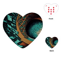 Big Data Abstract Abstract Background Backgrounds Playing Cards Single Design (heart)