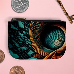 Big Data Abstract Abstract Background Backgrounds Mini Coin Purse by Pakemis