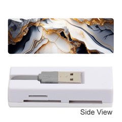 Marble Stone Abstract Gold White Color Colorful Memory Card Reader (stick) by Pakemis